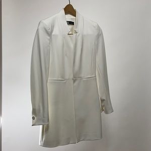 Zara - Chic Long Blazer in White (worn once)